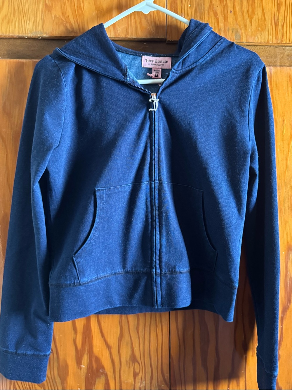 Juicy Couture women’s Navy Zip-Up Hoodie